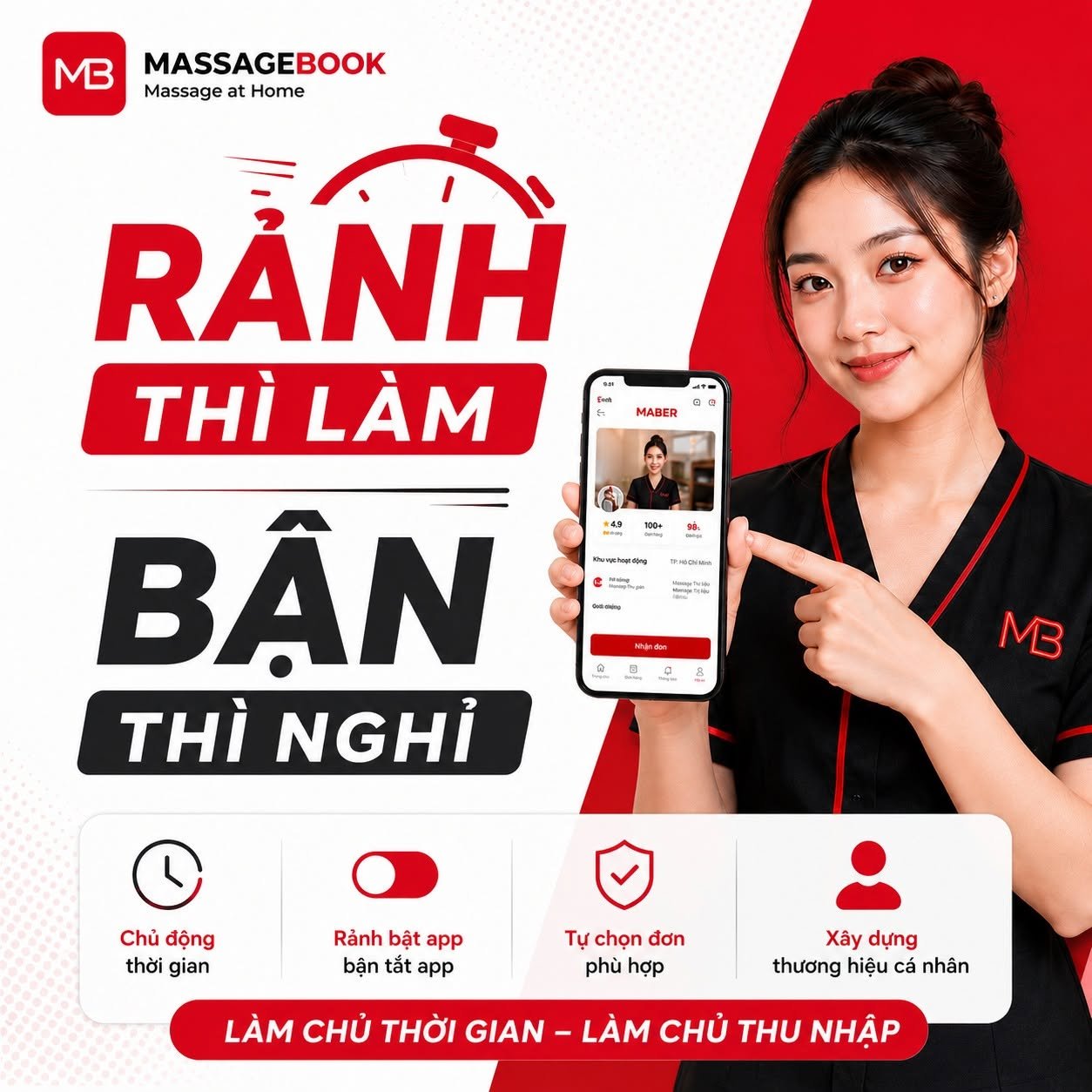 Kỹ thuật viên massage gia nhập cộng đồng MABO